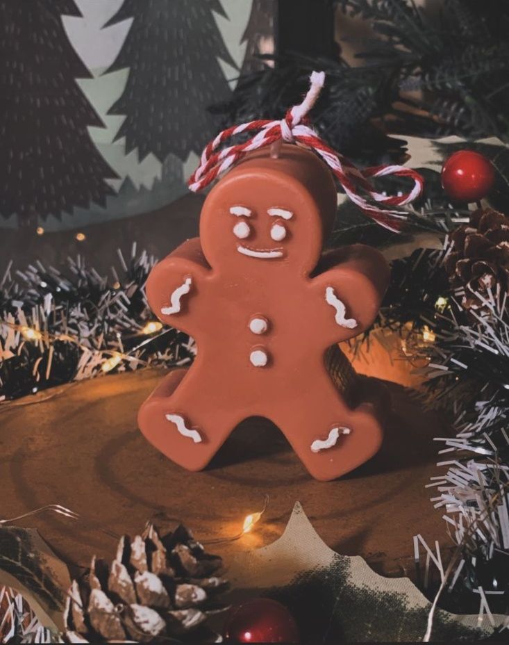 Mini Μπισκοτάνθρωπος Κερί