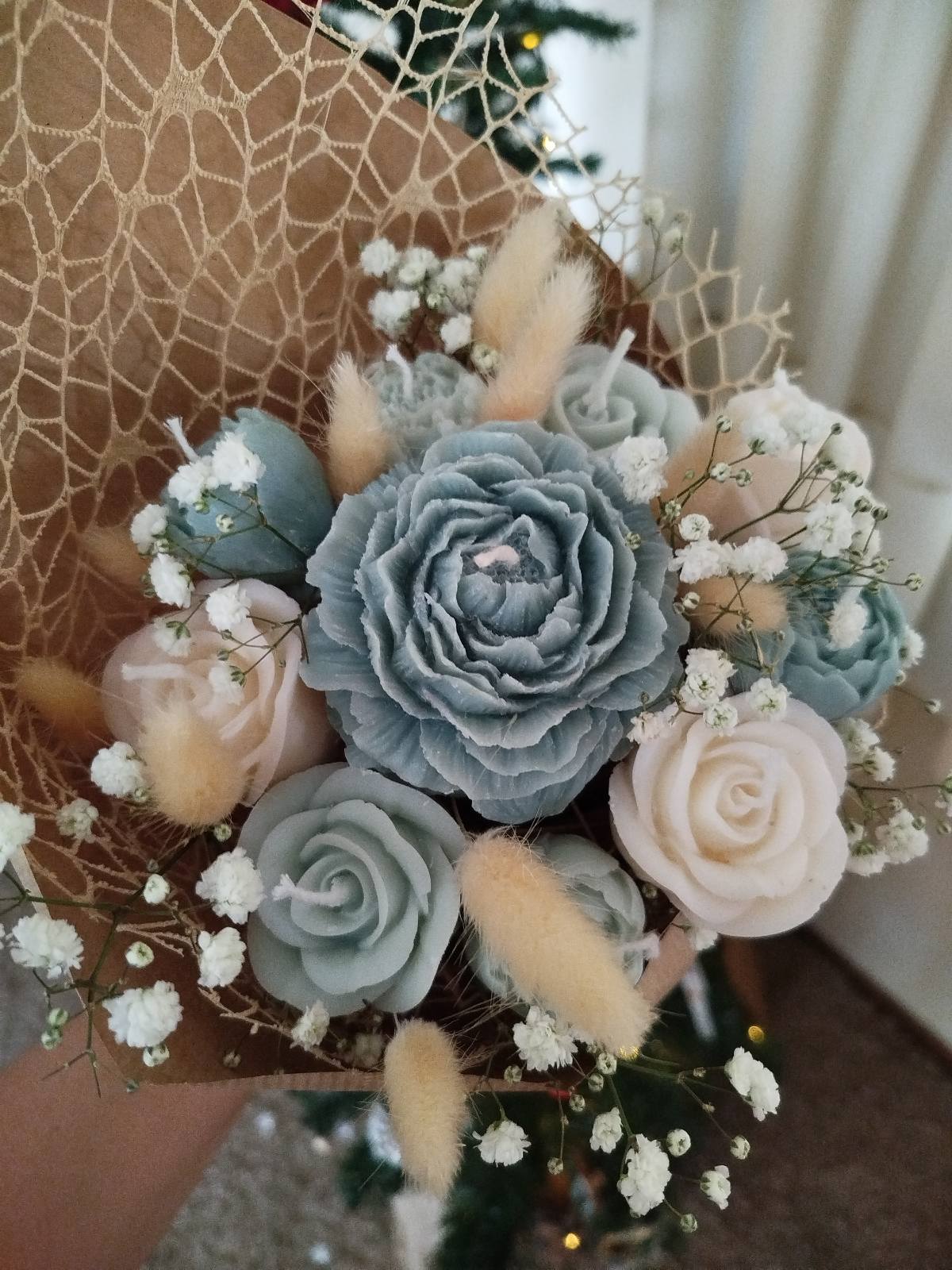 Κέρινη Ανθοδέσμη Πράσινη