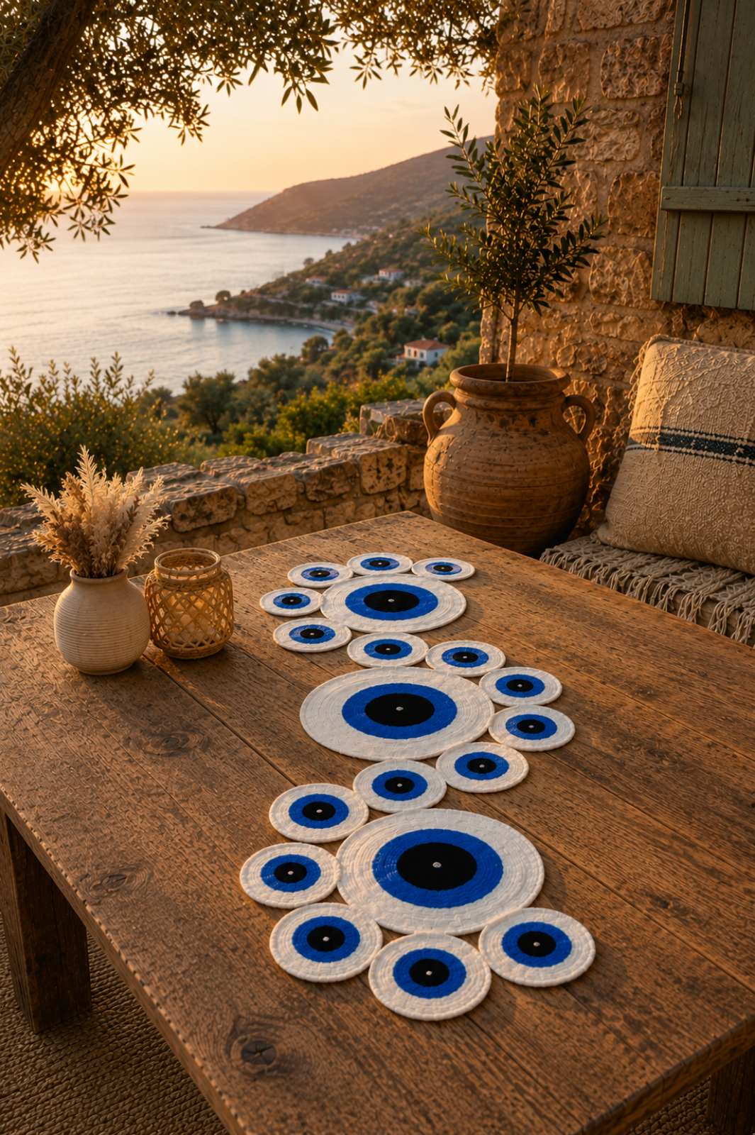 “Mati”– Handmade Crochet Table Runner