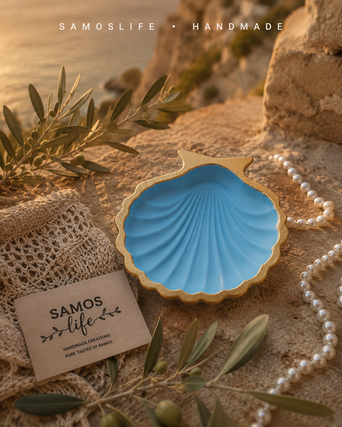 Pelagia Shell Tray – Handmade in Samos