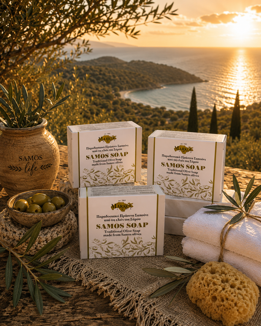 Traditional Olive Oil Green Soap 100g | Παραδοσιακό Πράσινο Σαπούνι Ελαιολάδου 100g