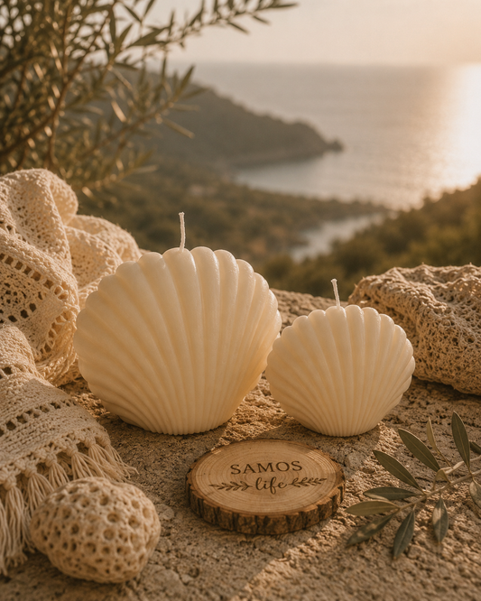 SamosLife Seashell Candle