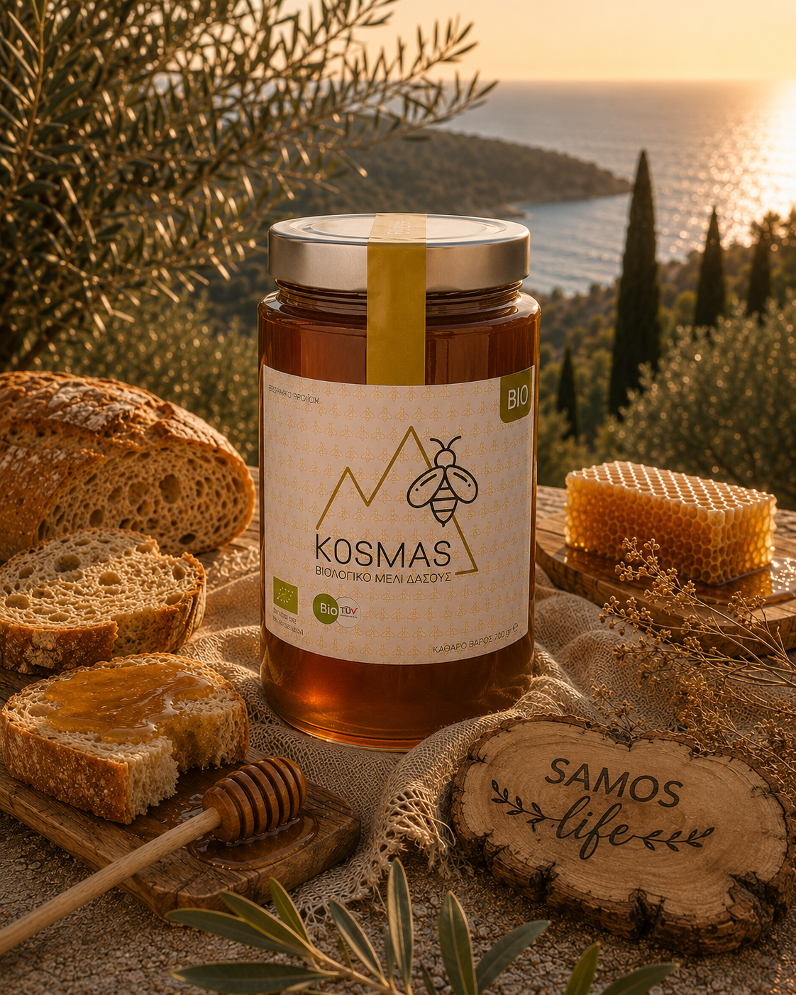 KOSMAS ΒΙΟ Organic Forest Honey of Samos – 700gr