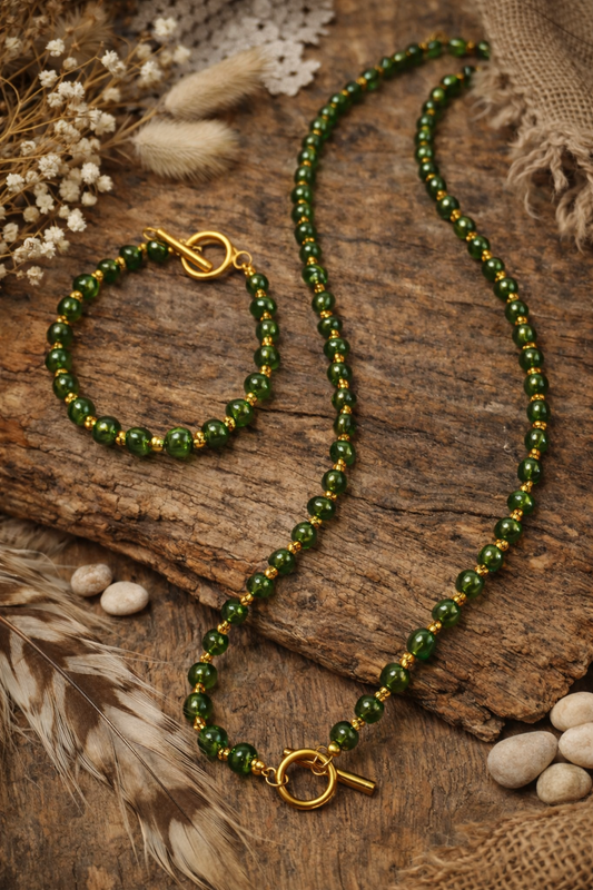 Χειροποίητο Μακρύ Κολίε «Γαία»