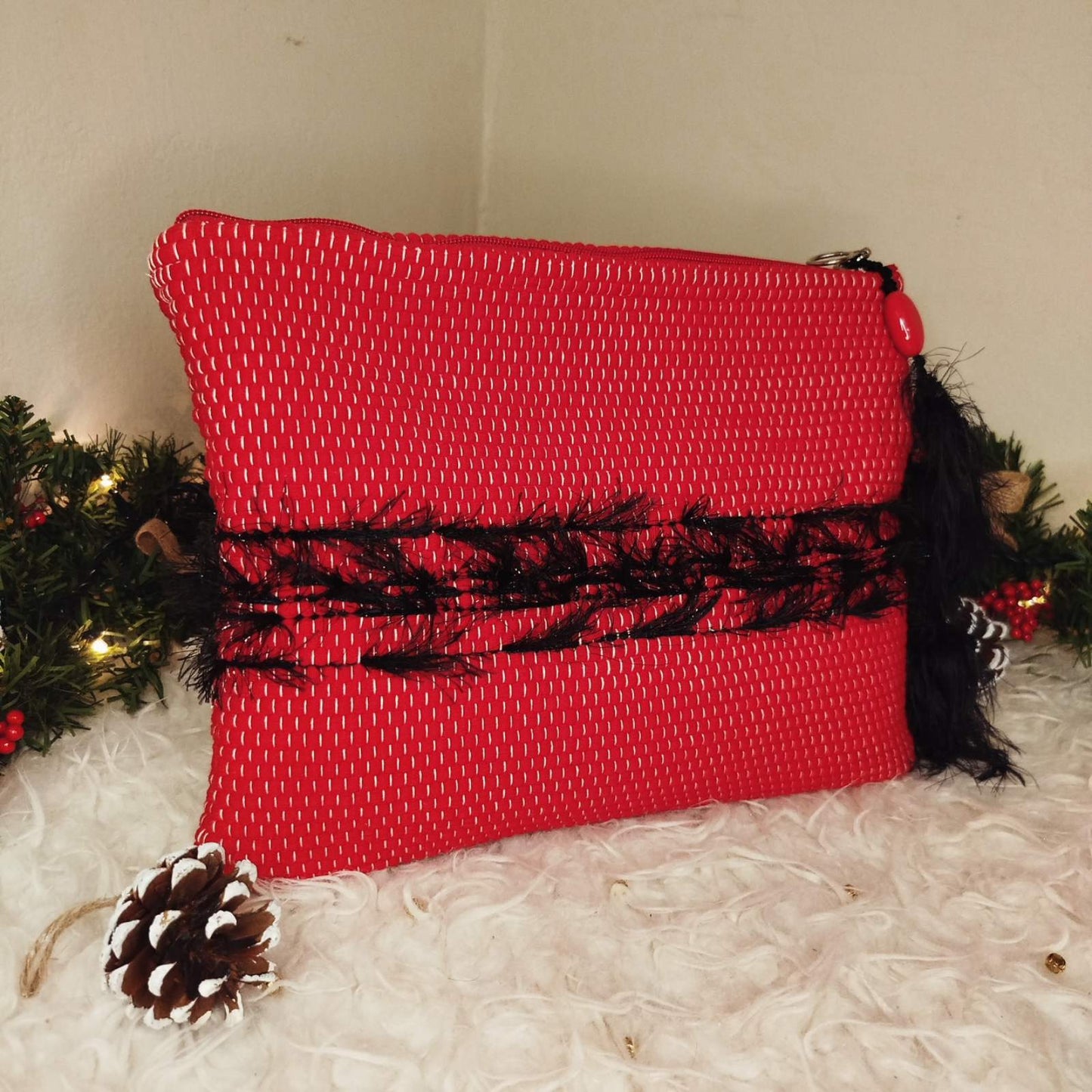 Χειροποίητο Τσαντάκι  Αργαλειού Medium