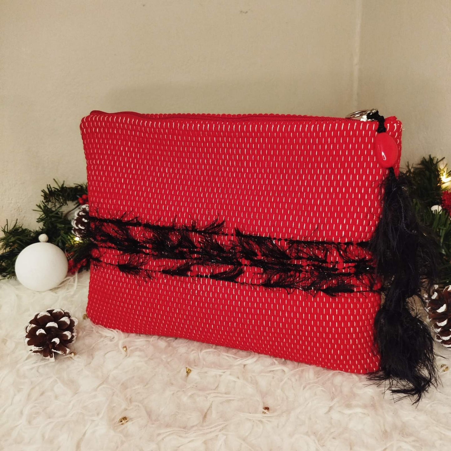 Χειροποίητο Τσαντάκι  Αργαλειού Medium