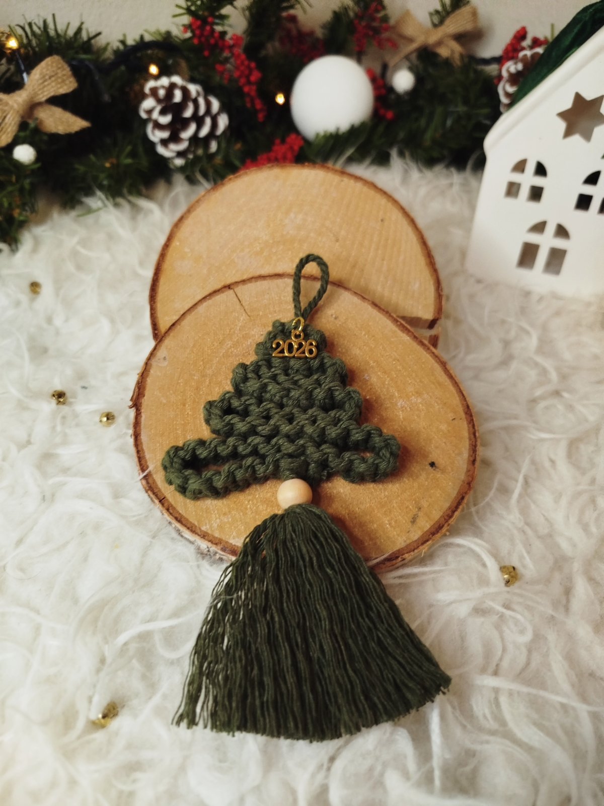 Macrame Γούρι Δεντράκι 2026