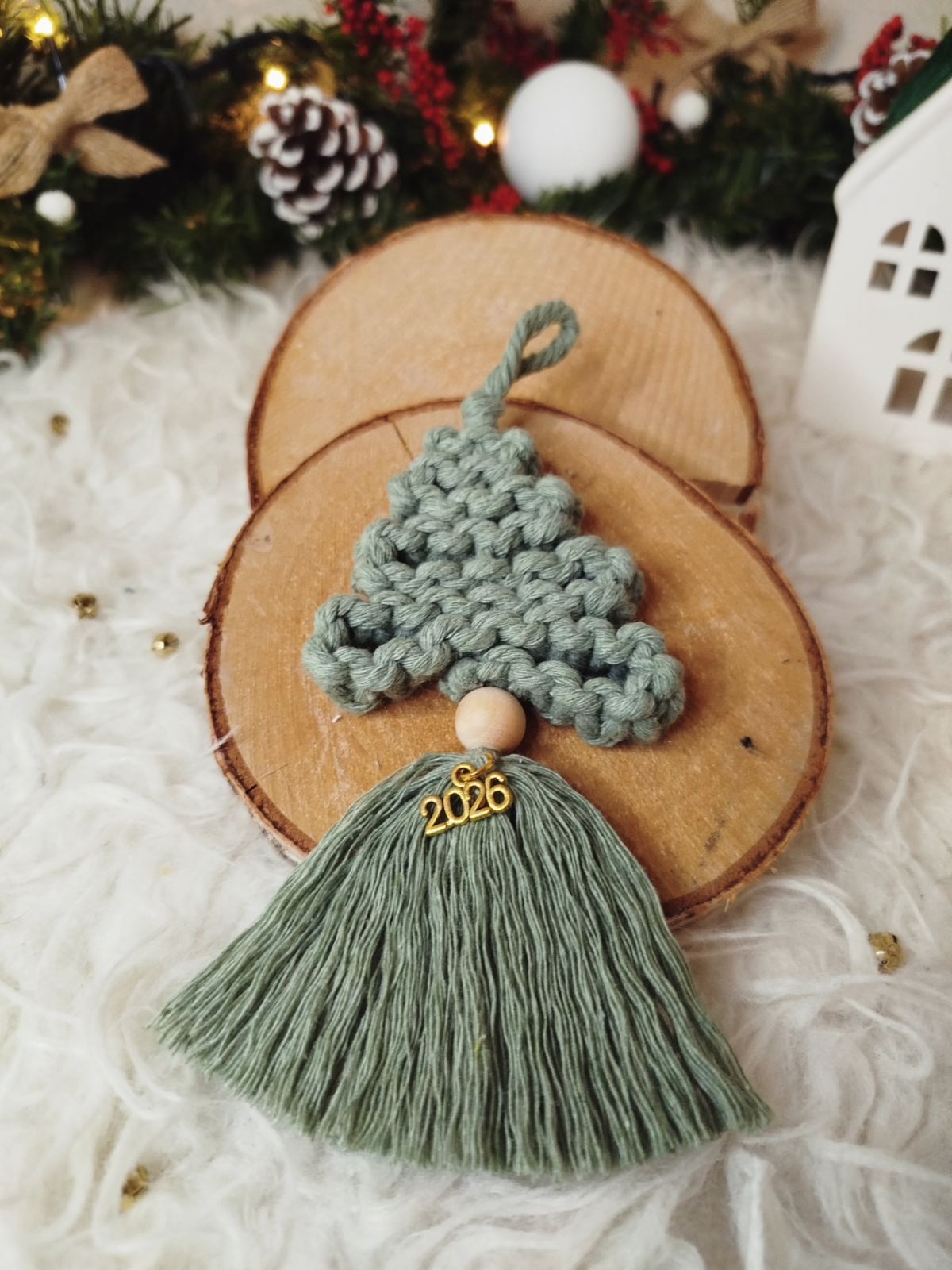 Macrame Γούρι Δεντράκι 2026