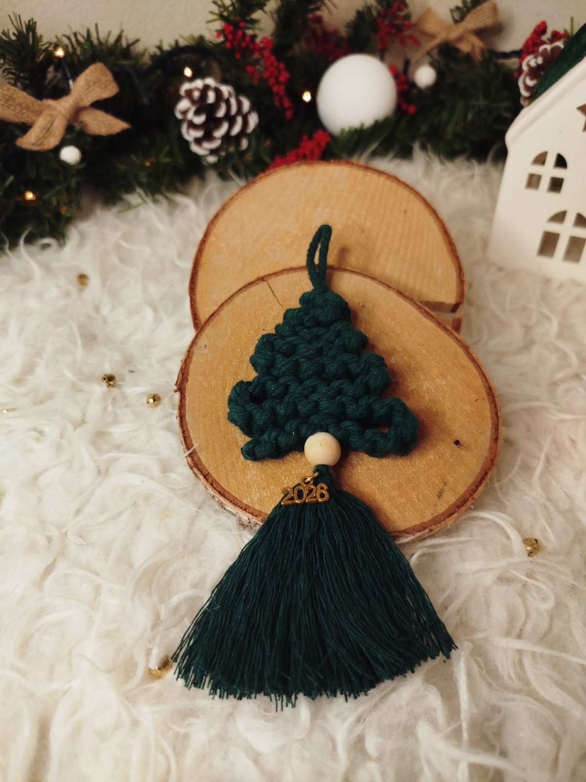 Macrame Γούρι Δεντράκι 2026