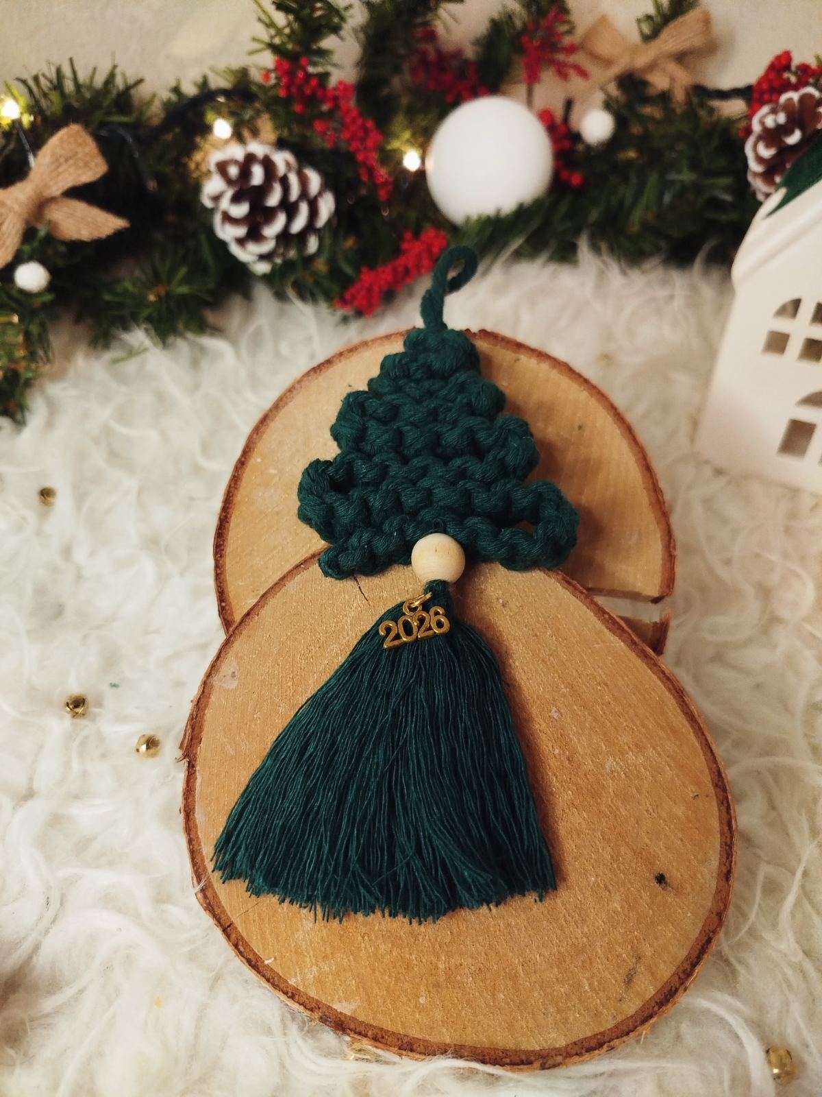 Macrame Γούρι Δεντράκι 2026