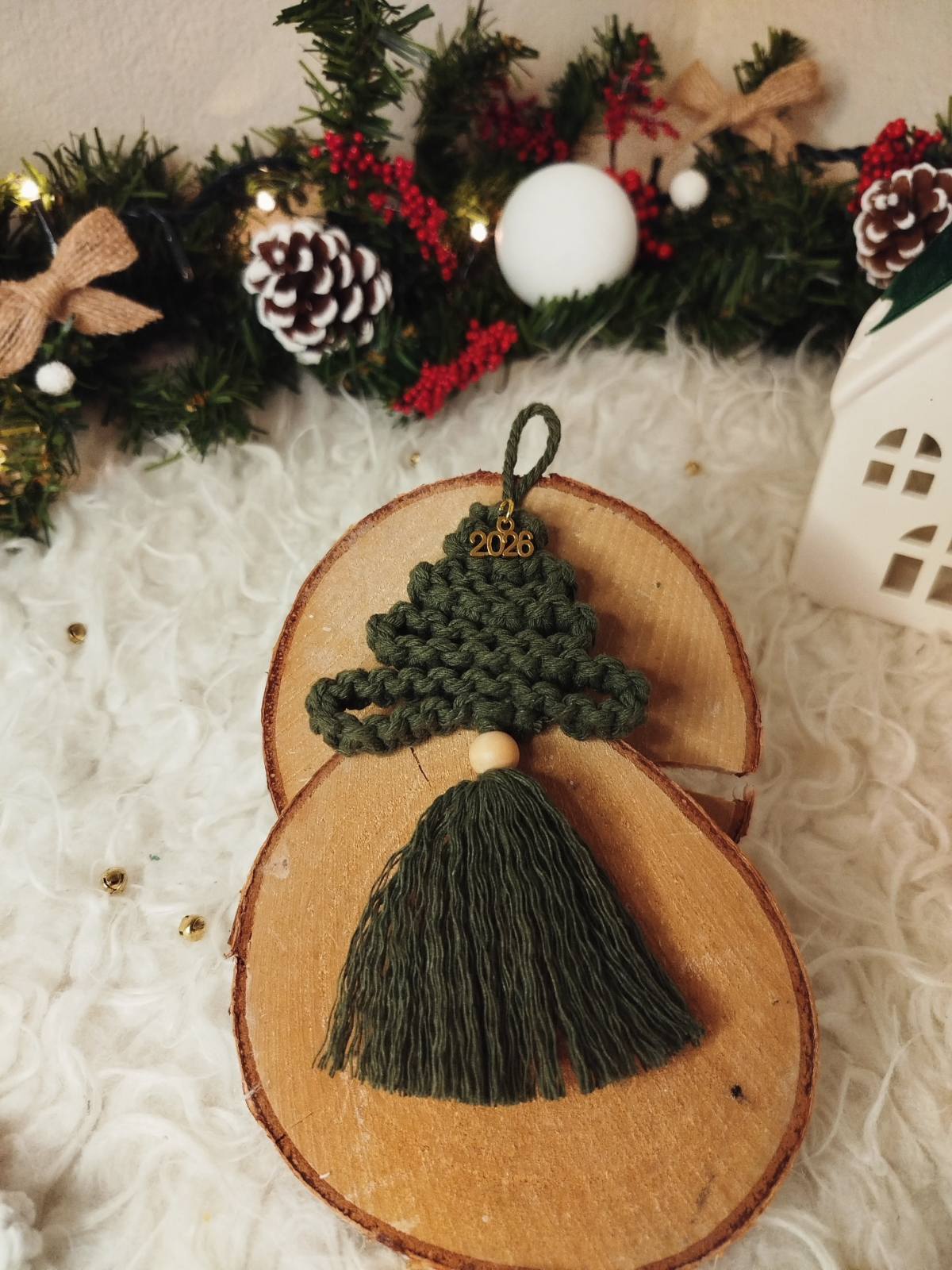 Macrame Γούρι Δεντράκι 2026