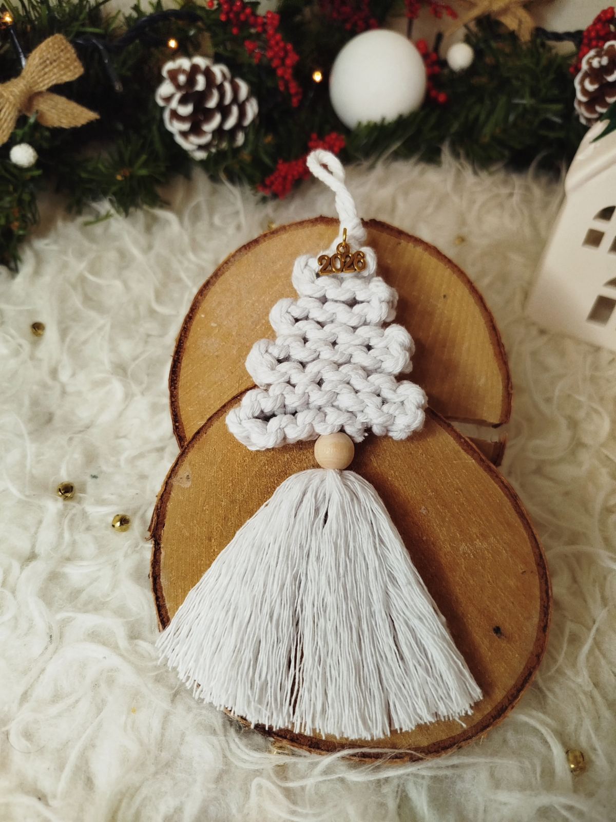 Macrame Γούρι Δεντράκι 2026