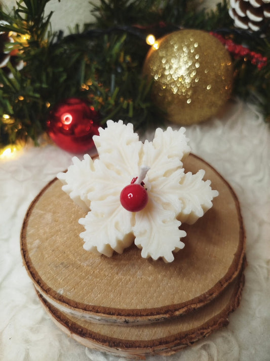 Μini Χιονονιφάδα Κερί