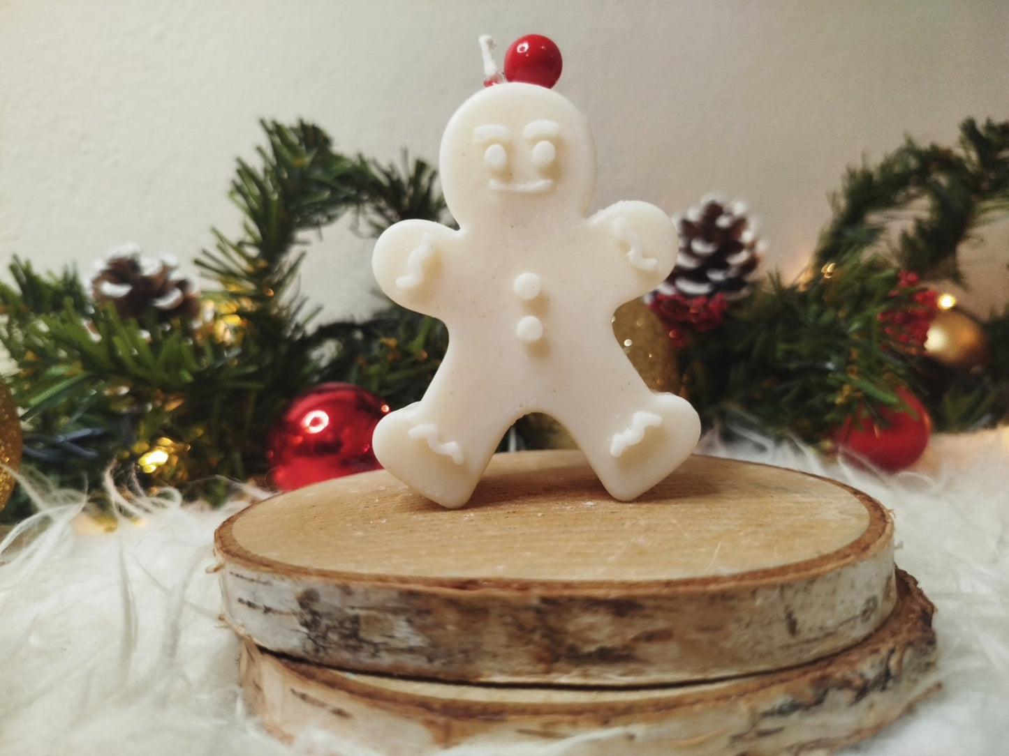 Mini Μπισκοτάνθρωπος Κερί