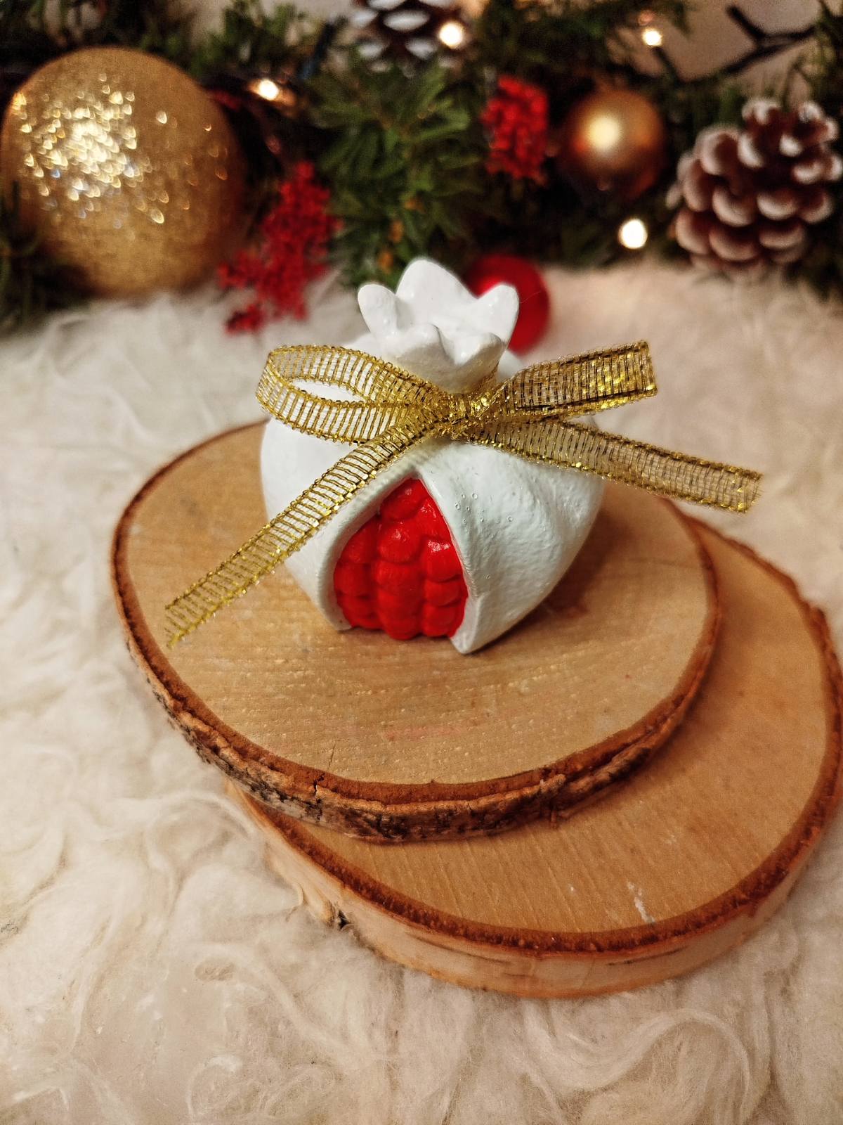 Διακοσμητικό Γύψινο Ρόδι