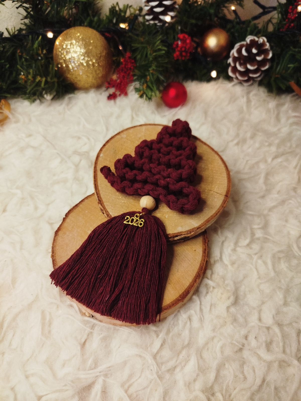 Macrame Γούρι Δεντράκι 2026