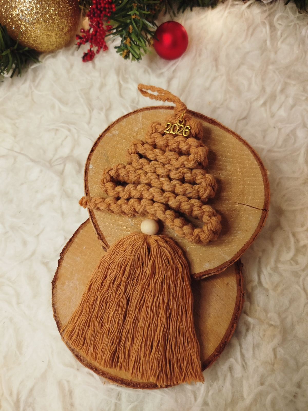 Macrame Γούρι Δεντράκι 2026