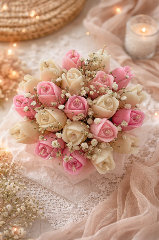 Κέρινη Ανθοδέσμη από Τουλίπες