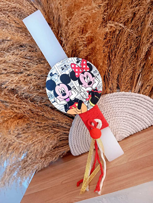 Πασχαλινή Αρωματική Λαμπάδα ''Mickey & Minnie''