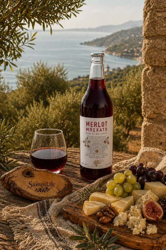 Moscato Merlot Dry Red Varietal Wine 500ml