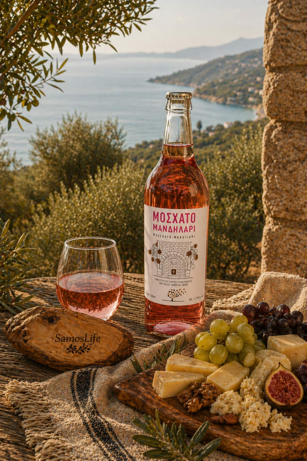 Muscat–Mandelaria Dry Rosé Varietal Wine 500ml