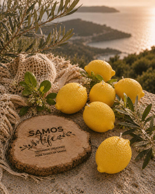 Lemon Candles - Διακοσμητικά Κεράκια σε σχήμα Λεμονιού