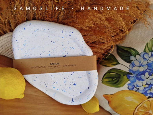 Δισκάκι Οβάλ Αφηρημένη Τέχνη Mediterranean